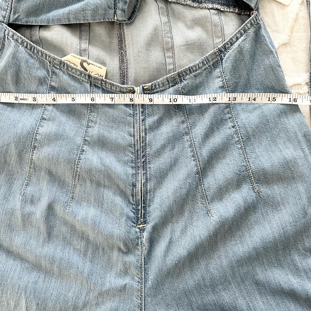 Free People Denim Jumpsuit-S- NWT - Picture 10 of 13